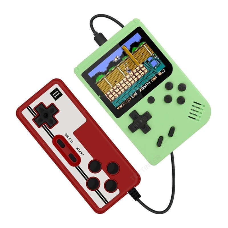 Retro Mini-Handheld-Spielkonsole – 8 Bit, 3,0-Zoll-LCD, 400 integrierte Spiele