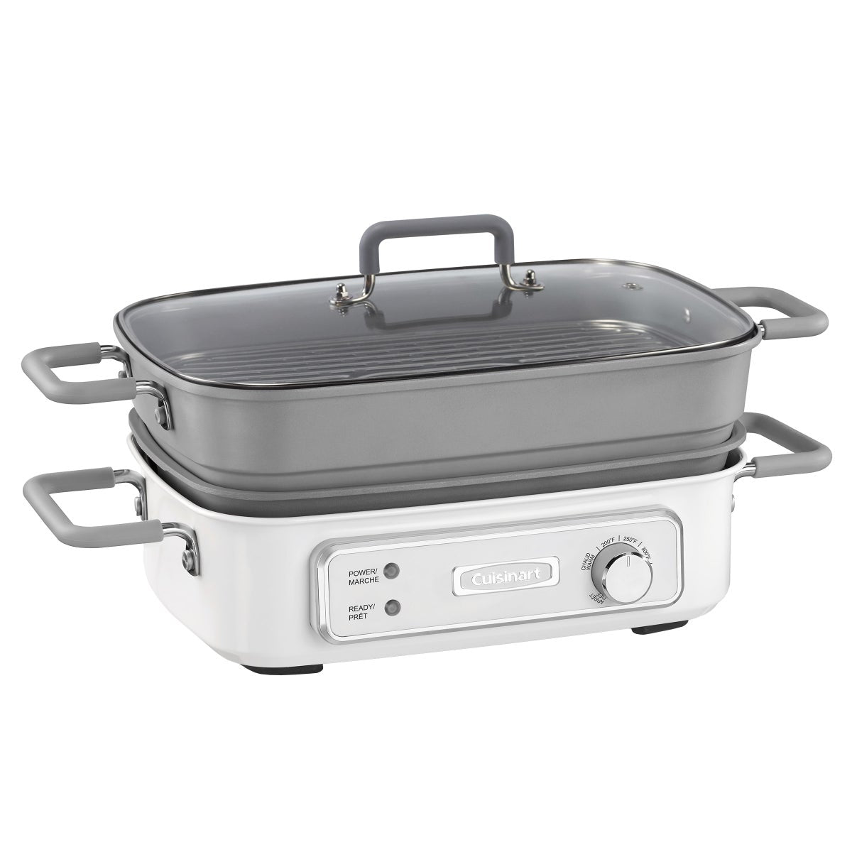 STACK5 Multifunctional Grill with Glass Lid-Kitchen appliance-www.Shopthatapp.com-Snake Oil Guru