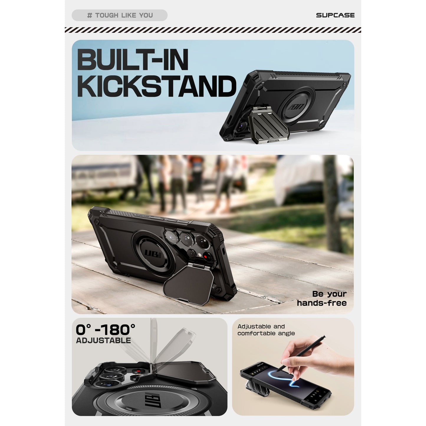 Galaxy S25 Ultra Unicorn Beetle MAG XT Bumper Case -Black - www.Shopthatapp.com