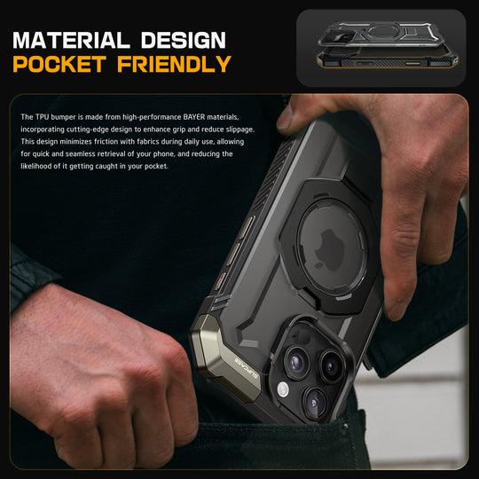 iPhone 16 Pro 6.3 inch UB Grip MagSafe Camera Control Button Phone Case-Black - www.Shopthatapp.com