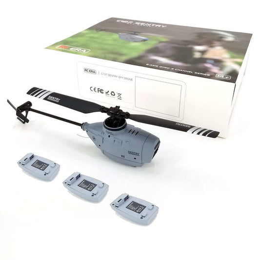 C127 Single Blade Helicopter Drone - 6-Axis Gyro, WiFi FPV, Nano HD Camera Toy - www.Shopthatapp.com