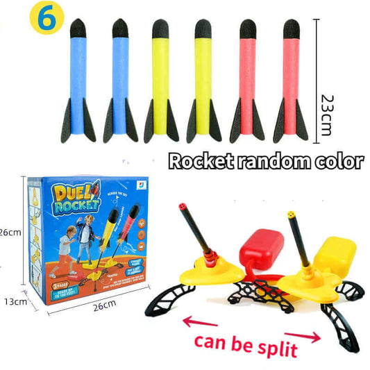 Safe & Durable Kid Air Rocket Launcher - Fun Outdoor Jump Toy for Kids & Adults - www.Shopthatapp.com #
