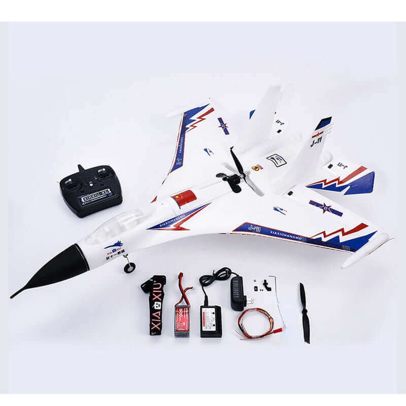 RC Foam J11 Fighter Plane with GPS, 2.4G 6Ch, 2000m Range, Smart Balance Glider Toy - www.Shopthatapp.com