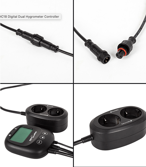 REPTIZOO Digital Dual Hygrometer Controller #THC18-CA