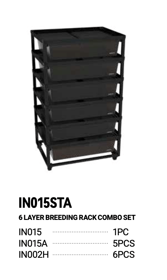 Cage d'élevage empilable en aluminium REPTIZOO (tapis chauffants inclus pour 6 couches)