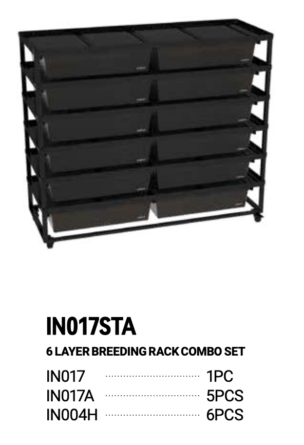 Cage d'élevage empilable en aluminium REPTIZOO (tapis chauffants inclus pour 6 couches)