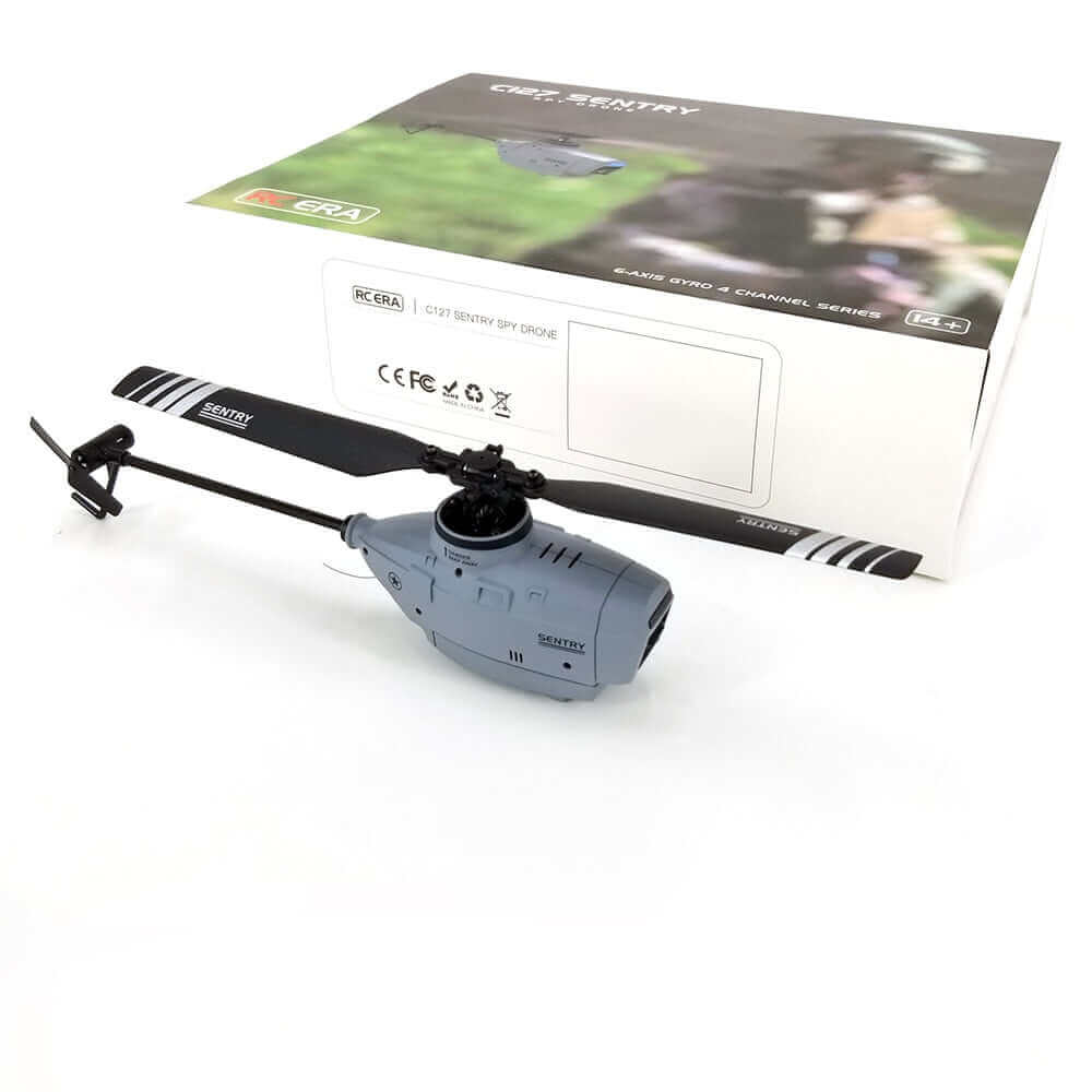 C127 Single Blade Helicopter Drone - 6-Axis Gyro, WiFi FPV, Nano HD Camera Toy - www.Shopthatapp.com