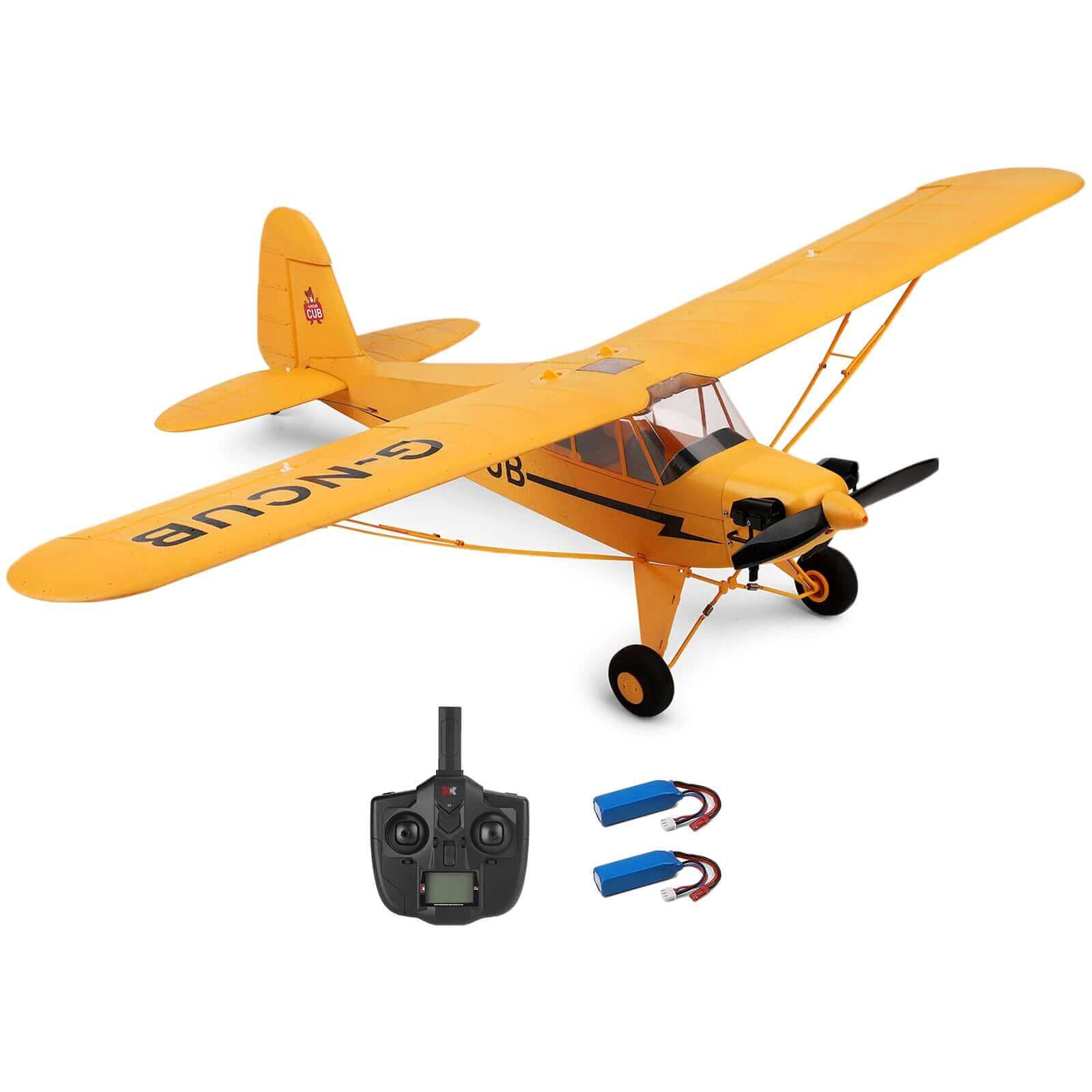 Wltoys XK A160 RC Airplane 2.4GHz 4CH Brushless Motor Stunt Aircraft - Yellow - www.Shopthatapp.com