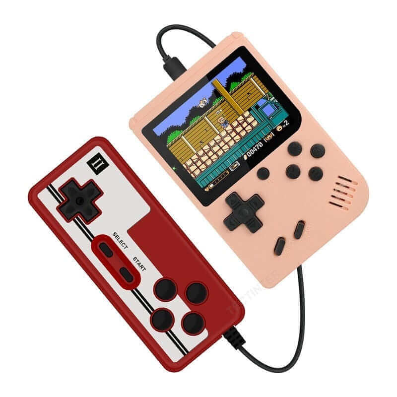Retro Mini-Handheld-Spielkonsole – 8 Bit, 3,0-Zoll-LCD, 400 integrierte Spiele