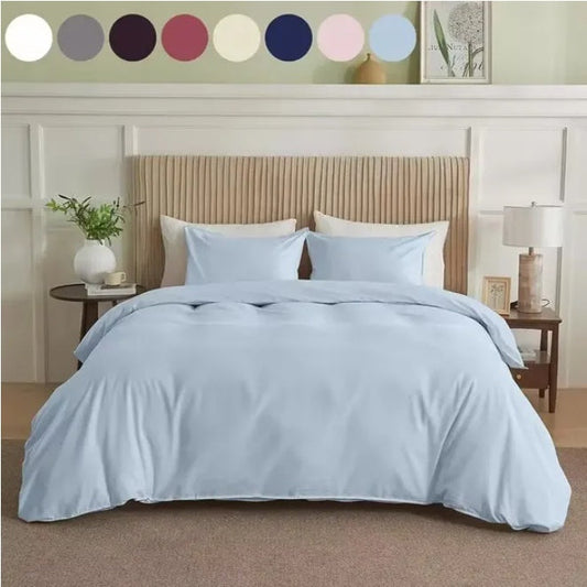 Serta Simply Clean Solid Duvet Cover Twin - www.Shopthatapp.com