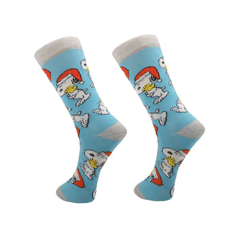 Snoopy Anime Socks Cotton Socks Adult Sock Men Women Cartoon Sports Socks Fashion Mid-calf Pattern Sock Skarpetki Sock Gifts