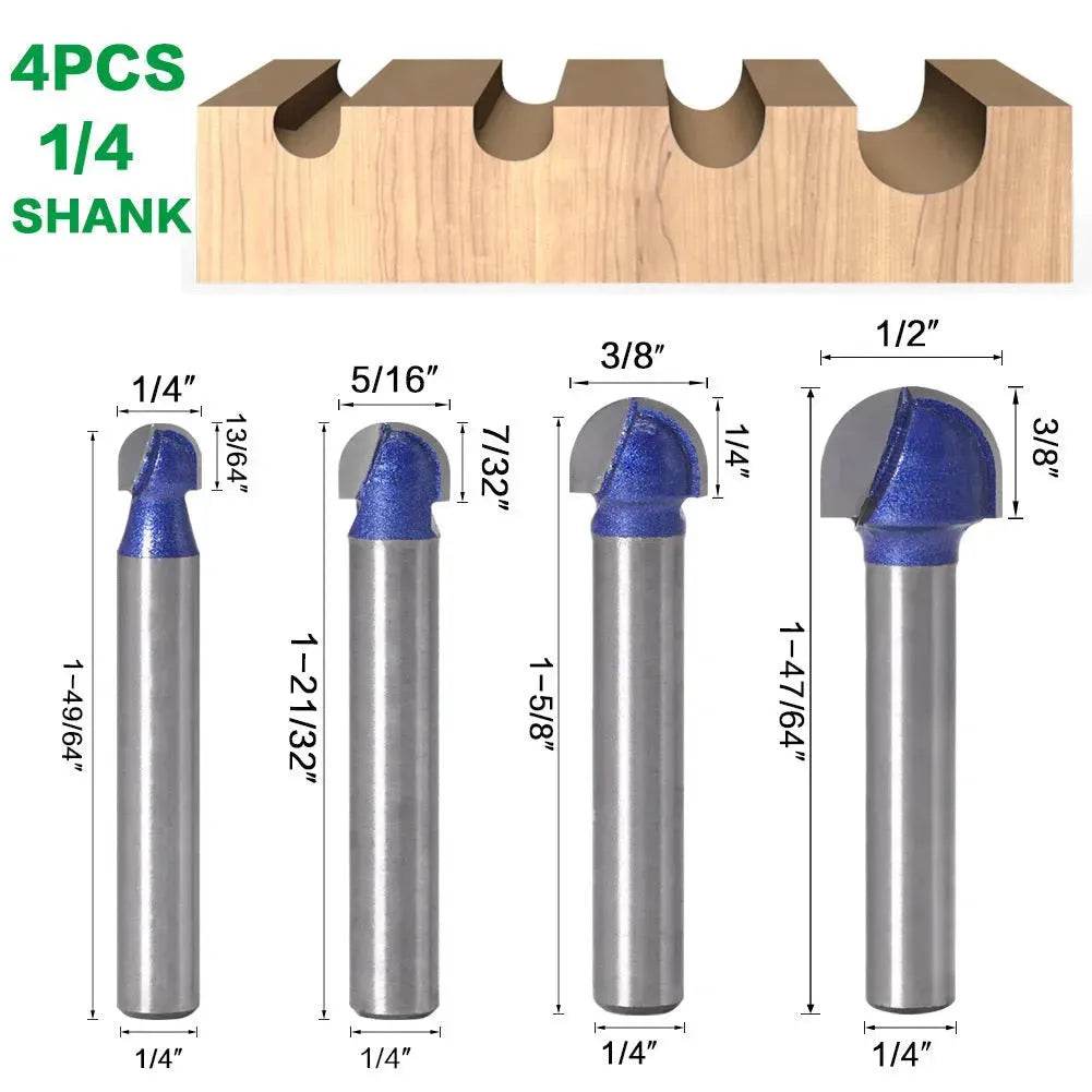 Shank Core Box Router Bit Professional round bottom cutter - www.Shopthatapp.com #