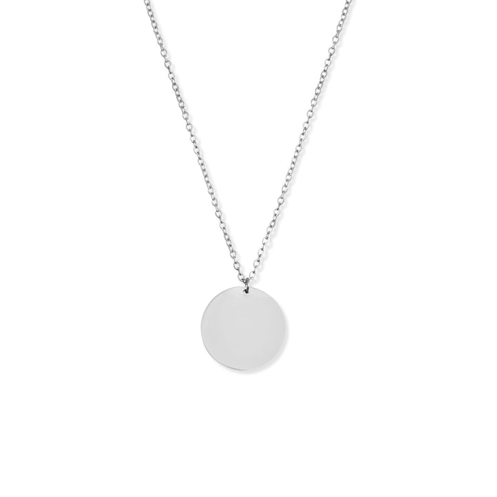 Collier gravé en cercle imprimé à la demande