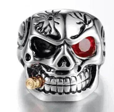 Skull Steel Ring Personalized Punk Men's Ring Jewelry - www.Shopthatapp.com
