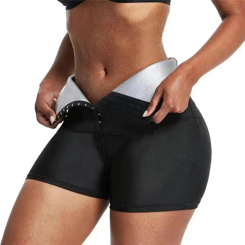Slimming Waist Trainer Shapewear Tummy Hot Thermo Sweat Body Shaper Short - www.Shopthatapp.com #