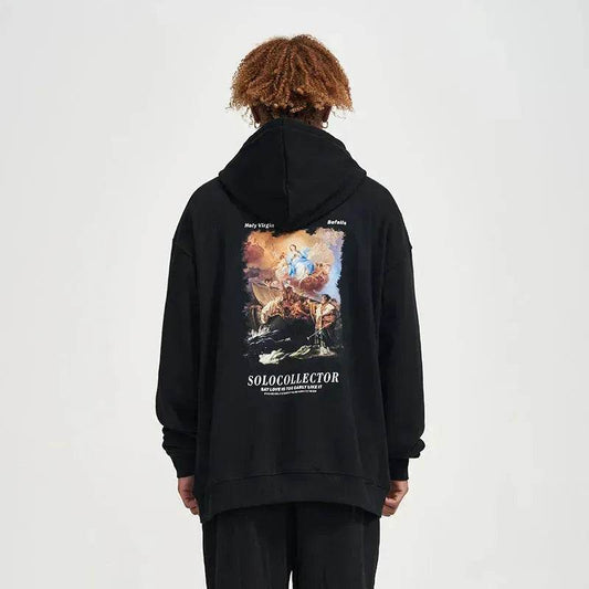 Solo Collector Printed Drawstring Pullover Hoodie Sweatshirt Men - www.Shopthatapp.com #