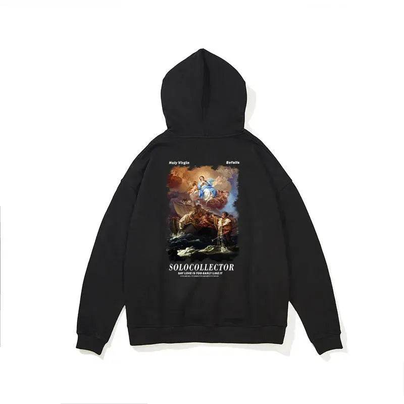 Solo Collector Printed Drawstring Pullover Hoodie Sweatshirt Men - www.Shopthatapp.com #