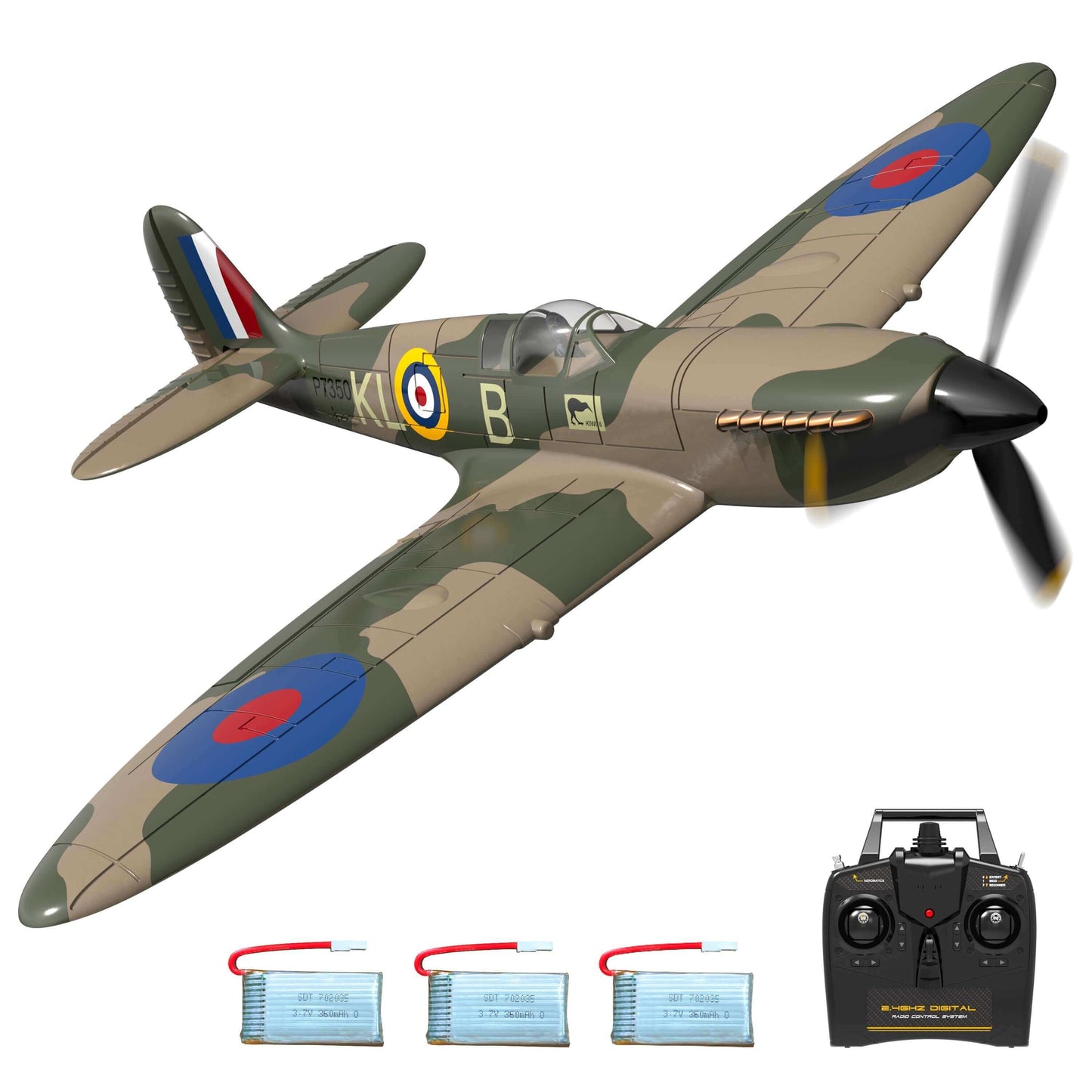 Spitfire RC-Flugzeug: 2,4G 4CH EPP Mini-Warbird-Flugzeug RTF