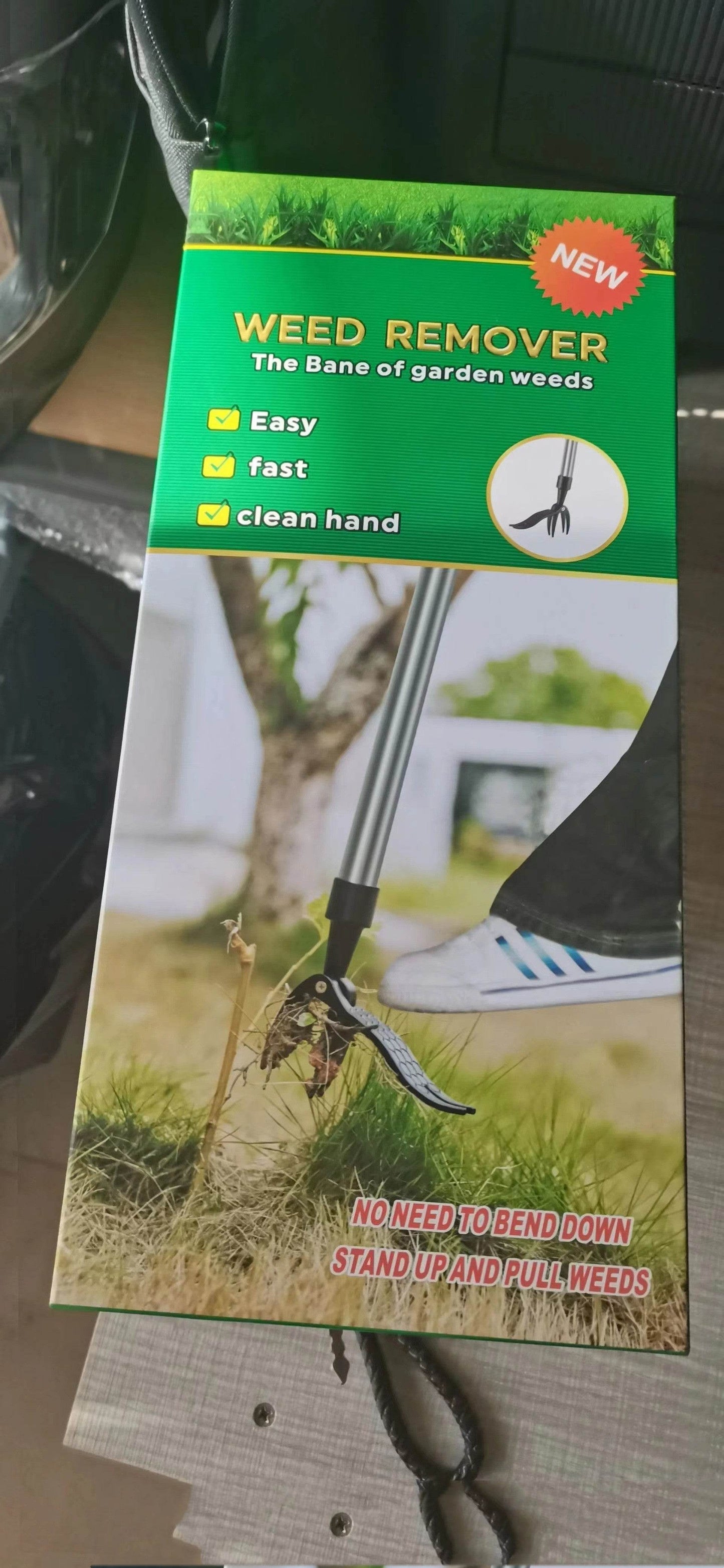 Stainless Steel Standing Weeding Uproot Gardening Tool - www.Shopthatapp.com #