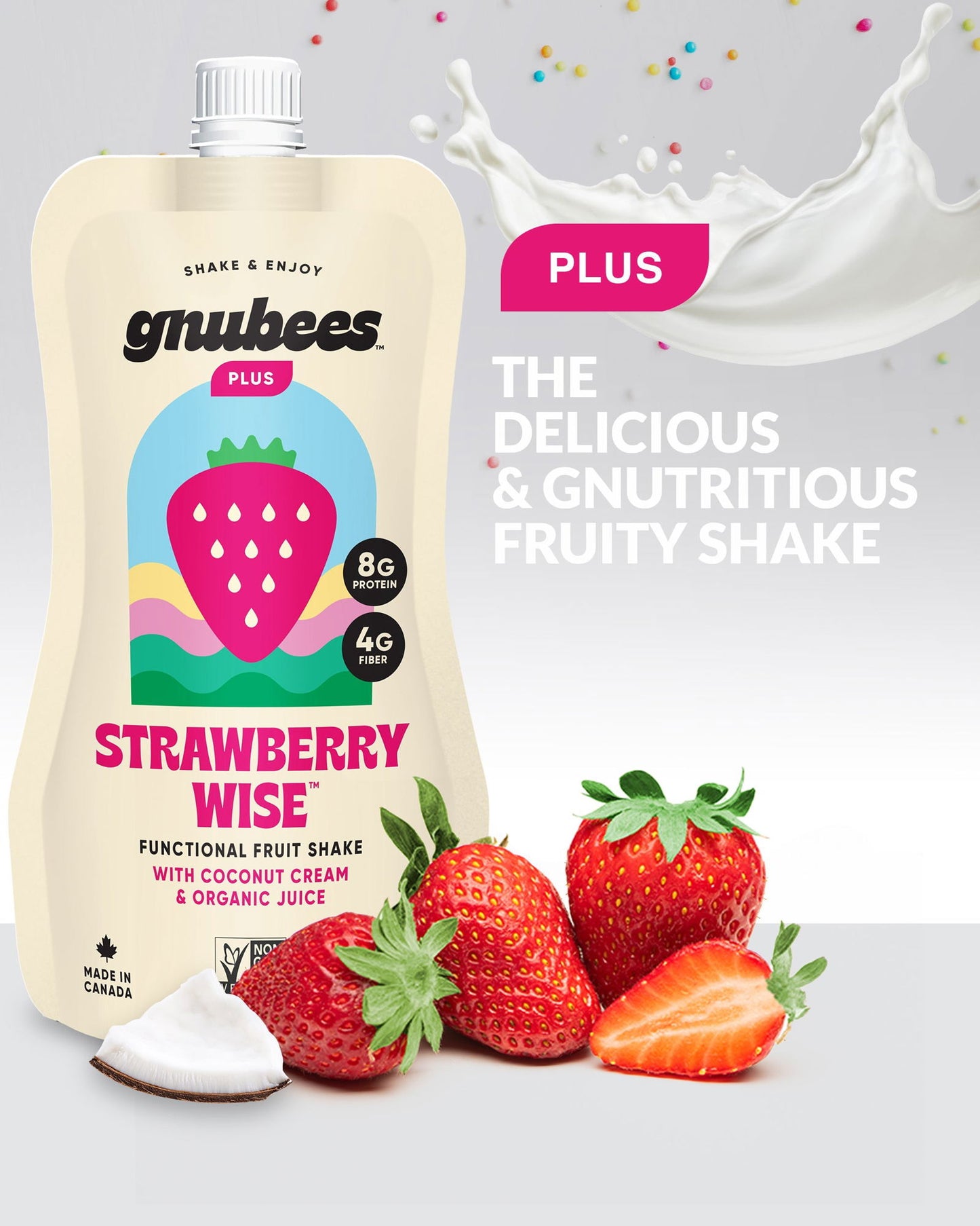 Strawberry Wise - 12 pouches per case-Food and beverage-www.Shopthatapp.com-GnuSante.Creations