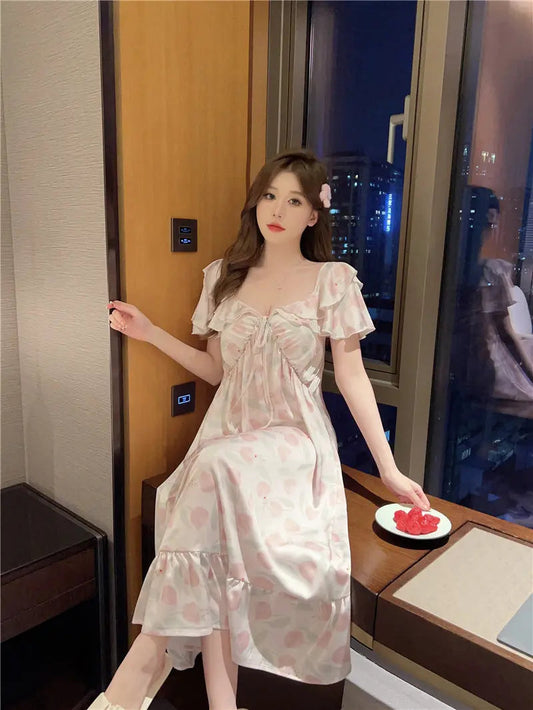 Summer French Silk Pajamas For Women - www.Shopthatapp.com