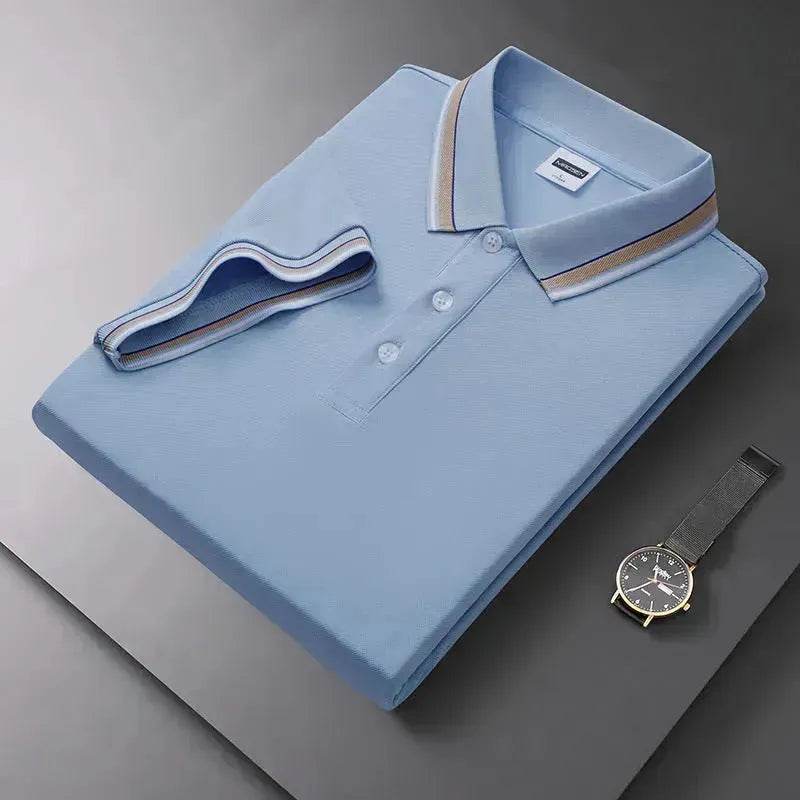 Summer Men's Polo Shirt Lapel T-shirt Collar T-shirt for Men - www.Shopthatapp.com #