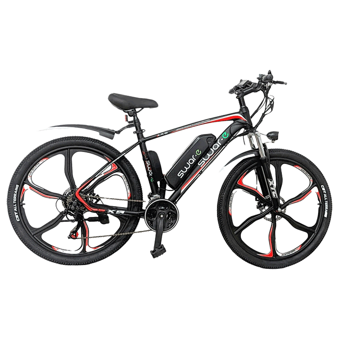 Swar-E Bike 2024 - Red & Black (SB26-350)-Outdoor Sporting goods camping-www.Shopthatapp.com-Swar-e