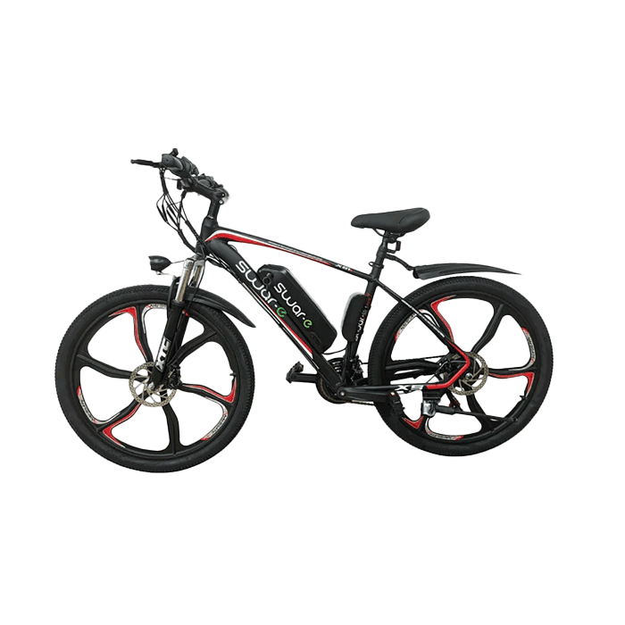 Swar-E Bike 2024 - Red & Black (SB26-350)-Outdoor Sporting goods camping-www.Shopthatapp.com-Swar-e