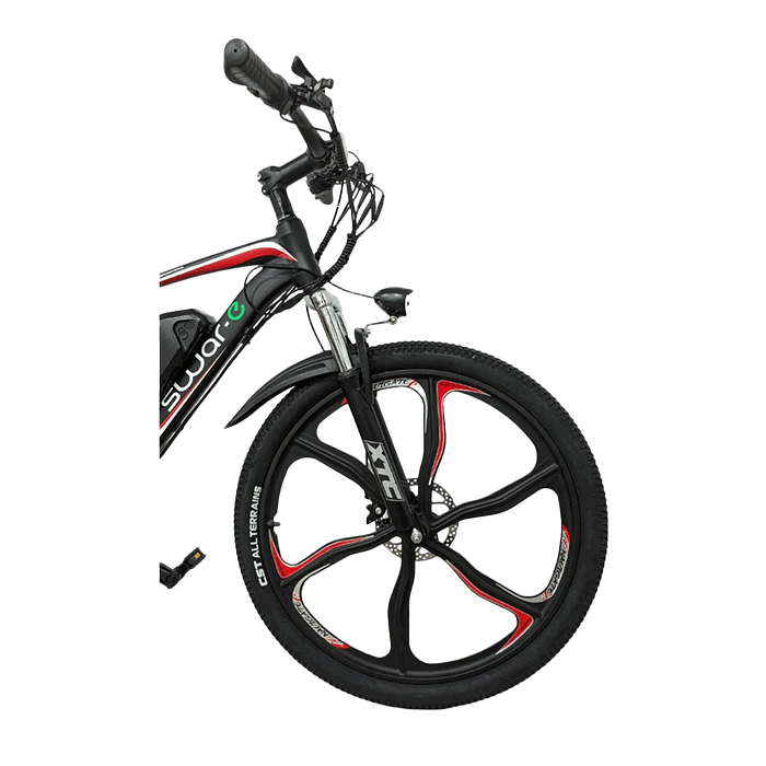 Swar-E Bike 2024 - Red & Black (SB26-350)-Outdoor Sporting goods camping-www.Shopthatapp.com-Swar-e