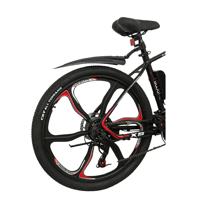 Swar-E Bike 2024 - Red & Black (SB26-350)-Outdoor Sporting goods camping-www.Shopthatapp.com-Swar-e