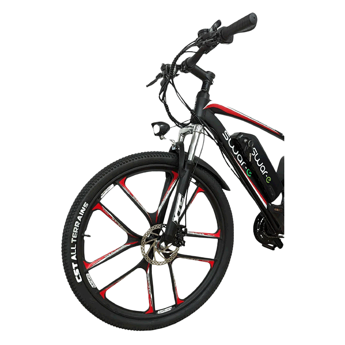 Swar-E Bike 2024 - Red & Black (SB27-350) - Www.Shopthatapp.com