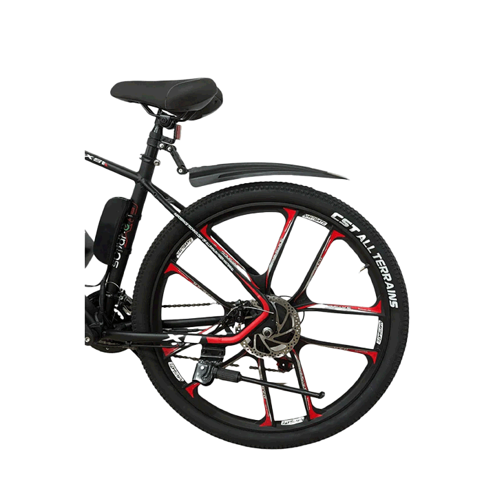 Swar-E Bike 2024 - Red & Black (SB27-350) - Www.Shopthatapp.com