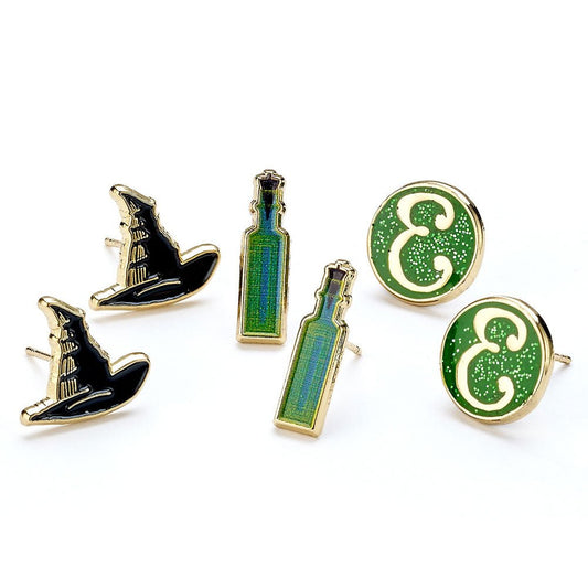 Wicked Elphaba Stud Earrings Set - www.Shopthatapp.com