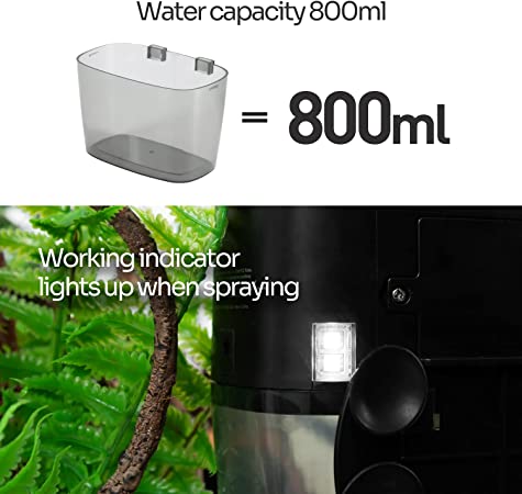 Reptizoo Mini brumisateur portable pour reptiles 0,8 L 800 ml #TR08
