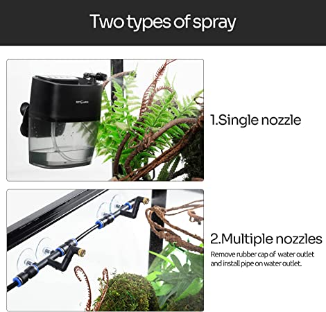Reptizoo Mini brumisateur portable pour reptiles 0,8 L 800 ml #TR08