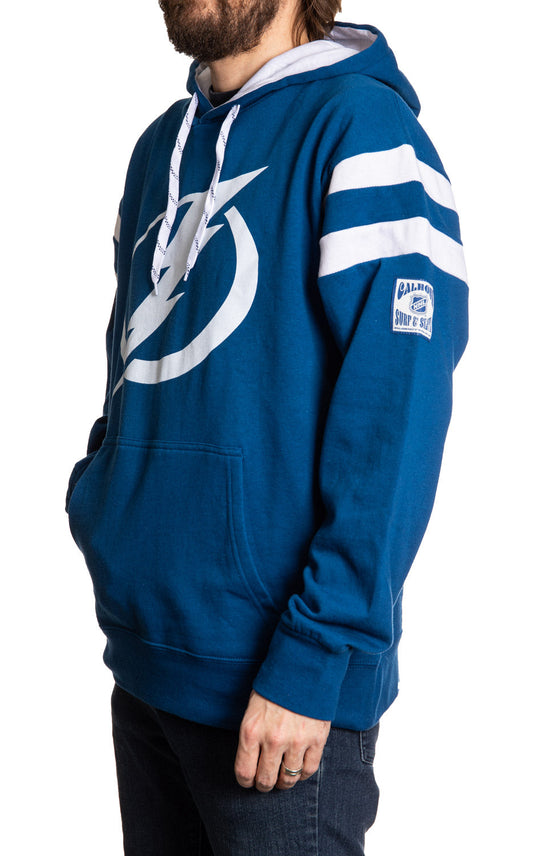 Tampa Bay Lightning Varsity Retro Style Hoodie - www.Shopthatapp.com #
