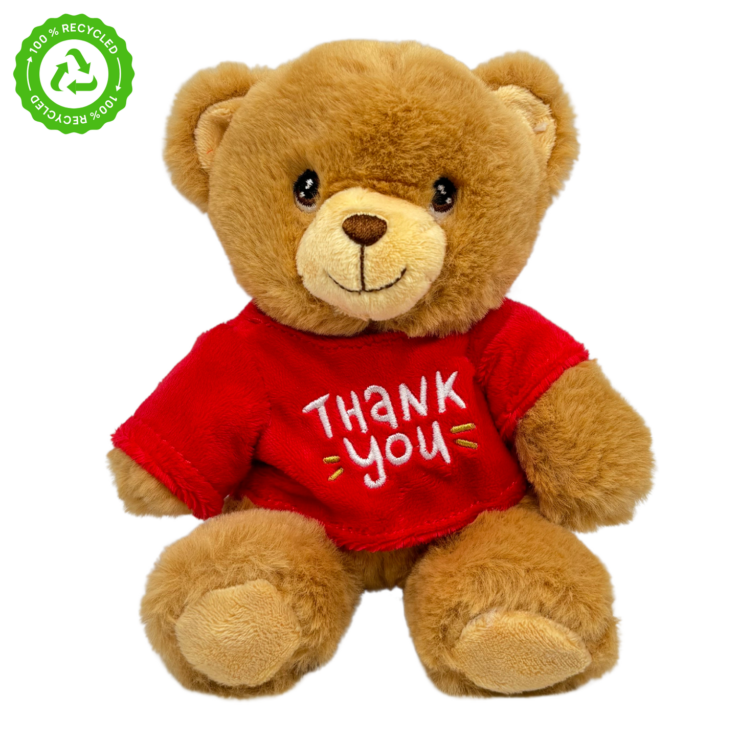 Pull « Merci » en forme d'ours en peluche Keeleco 15 cm