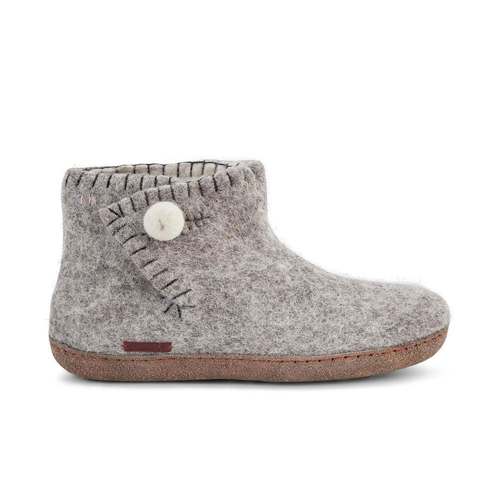 The Daisy - Grey with Leather-Shoes-www.Shopthatapp.com-Betterfelt Canada