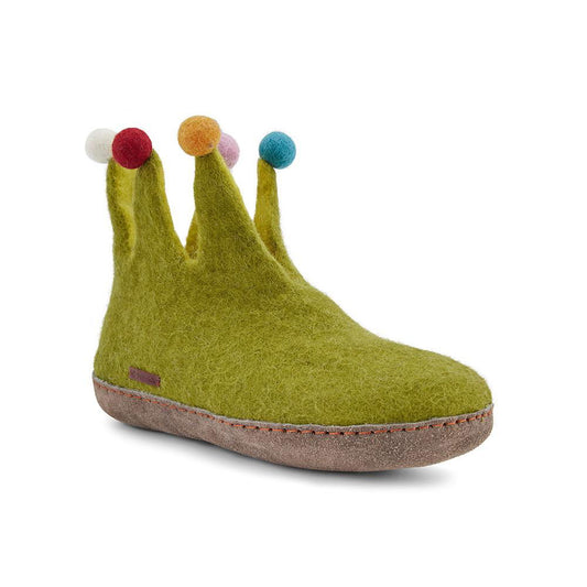 The Jester - Lime Green with Leather - www.Shopthatapp.com