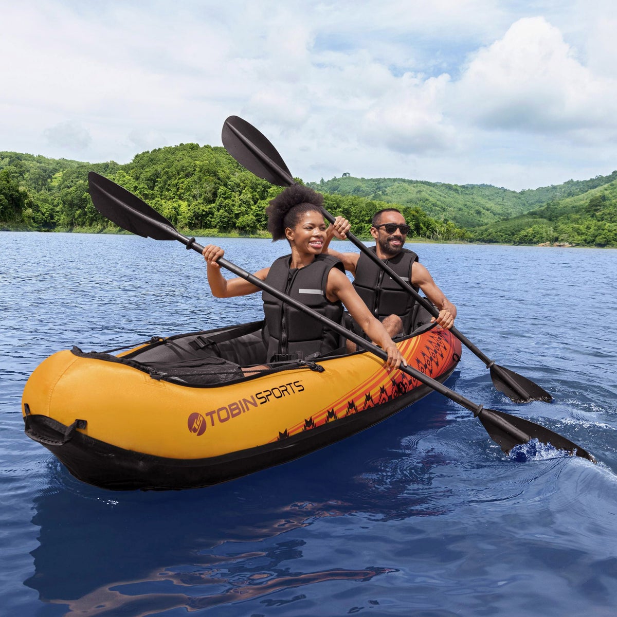 Tobin Sports Wavebreak Inflatable 2-person Kayak-Camping supplies-www.Shopthatapp.com-Snake Oil Guru