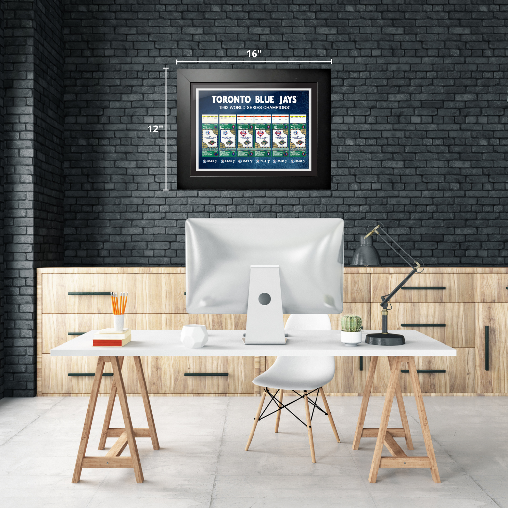 Toronto Blue Jays Ticket to History 12x16 Frame 1993 - www.Shopthatapp.com #