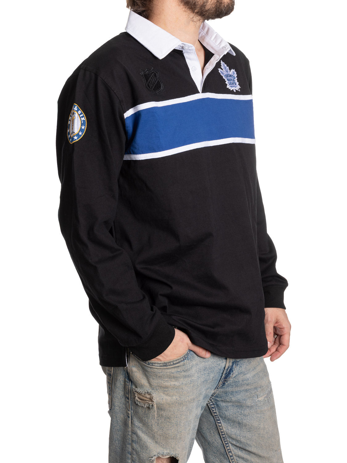 Toronto Maple Leafs Rugby Shirt Blackout Edition - www.Shopthatapp.com