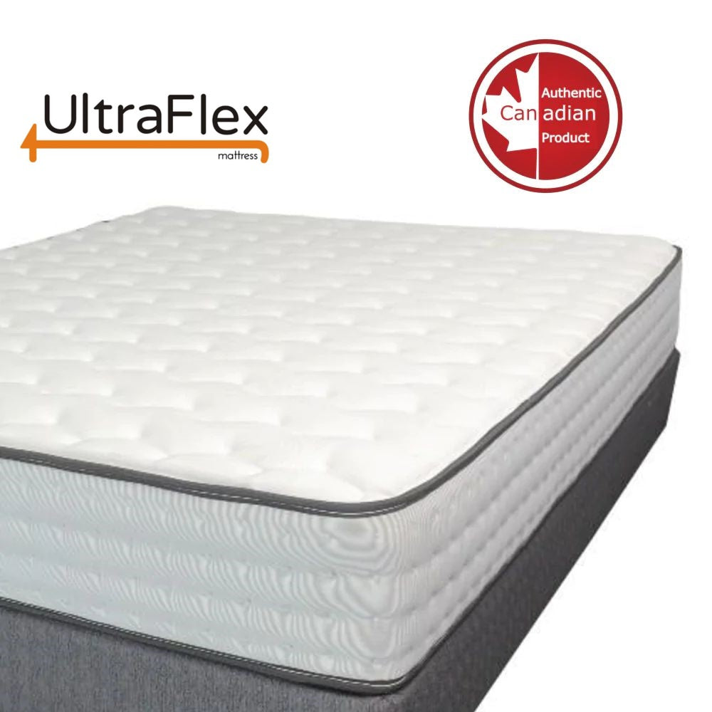 UltraFlex GLORY 10" Orthopedic Pocket Coil Foam Encased, Eco-friendly Hybrid Mattress with Waterproof Mattress Protector (Made in Canada) - www.Shopthatapp.com
