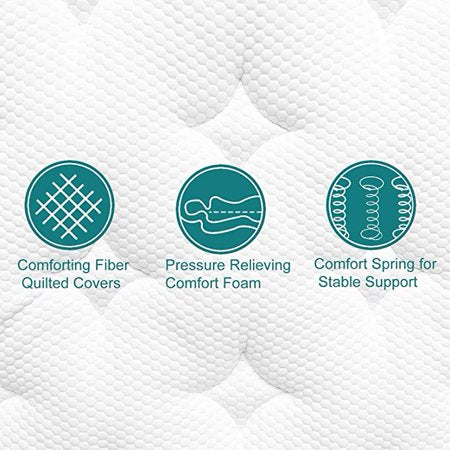 UltraFlex JOY -Orthopedic, Coiled Innerspring Comfort layer Foam Encased, Eco-friendly Hybrid Mattress (Made in Canada) - www.Shopthatapp.com