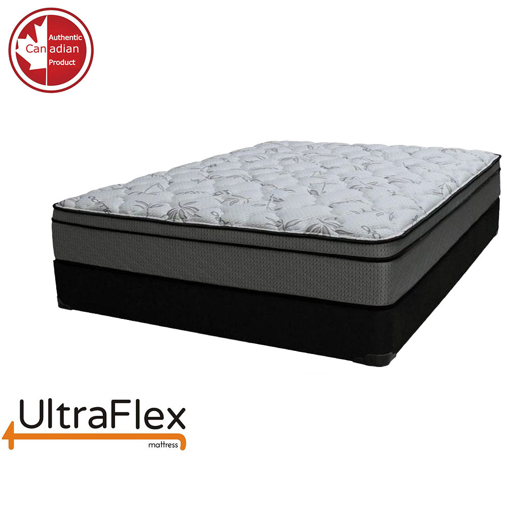UltraFlex DYNASTY- Firm Orthopedic Spinal Care, Posture Support, Pressure Relief & Cooler Sleep, Natural Heavy-Duty and High-Density Foam, Eco-Friendly Mattress (Made in Canada) With Water Proof Mattress Protector - www.Shopthatapp.com