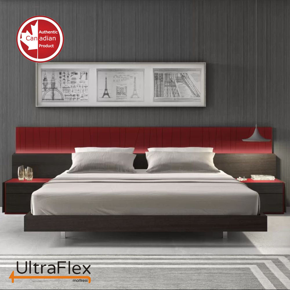 UltraFlex IMPERIAL- Hybrid Orthopedic Heavy Duty Pocket HDCoil Spring, Pressure Relieving for Multi Posture Support, Comfort Foam Encased Mattress (Made in Canada) With Waterproof Mattress Protector - www.Shopthatapp.com