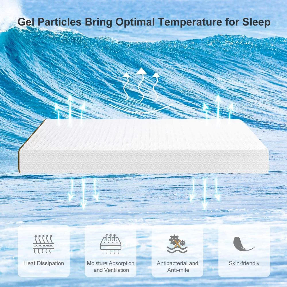 UltraFlex PURITY -  Spinal Care Orthopedic Cool Gel, Pressure Relief Foam Encased, Multiple spinal Posture Support, LowMotion Transfer quilting, Natural Foam Blend, Comfort+, Eco-Friendly Mattress (Made in Canada)
