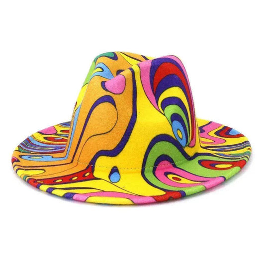 Unisex Graffiti Big Brim Korean Style Fashion Hat - www.Shopthatapp.com