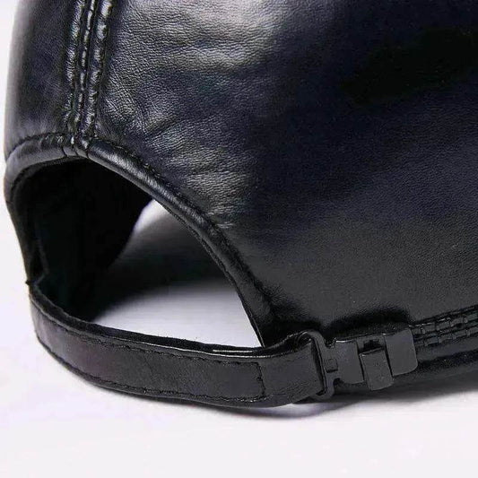 Unisex Leather Sheepskin Thickened Warm Hat - www.Shopthatapp.com