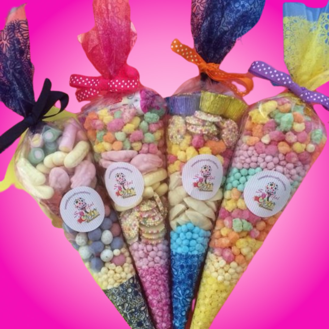 Einzelne süße Partytüten (4er-Pack) – Ideale Gastgeschenke, Geschenke